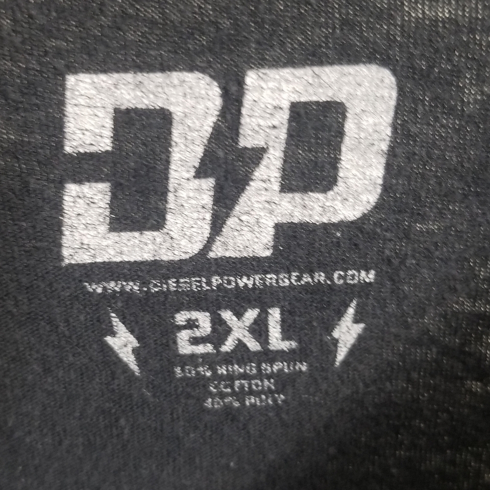VGUC black skull & roses Diesel Power 2XL shirt - Picture 4 of 5